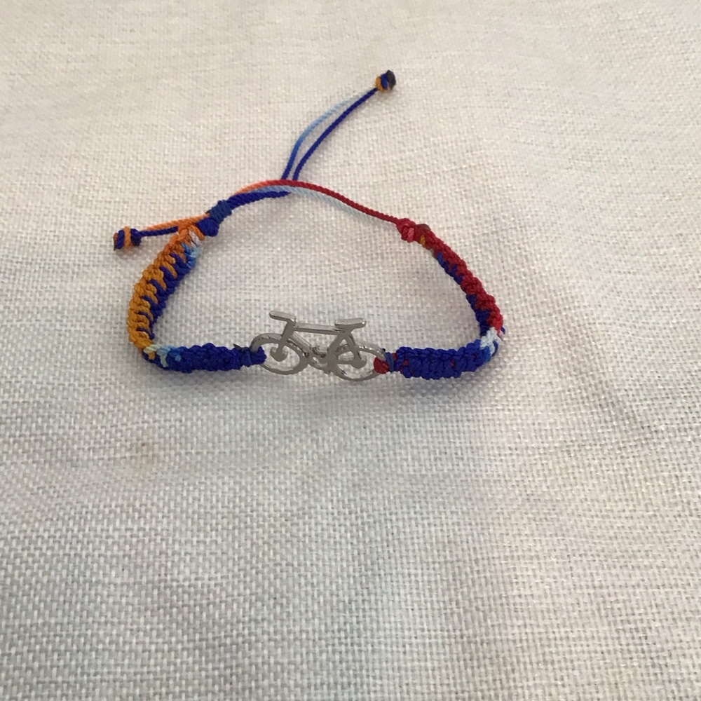 Colorful Kids Bicycle Charm Bracelet